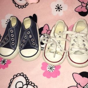2 Pair Baby Converse Size 3